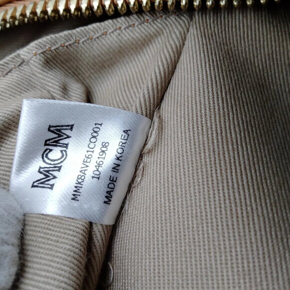 (L4) MCM Backpack Bag Brown PVC main image 5